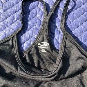 Champion Tops - Champion | Black Spaghetti Strap Workout Tank Top Champion Tops - Champion | Black Spaghetti Strap Workout Tank Top